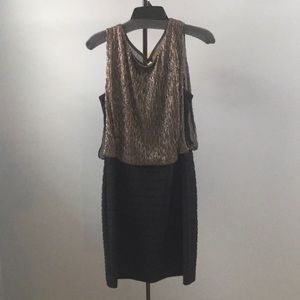 Gold and Black Scarlett Dress